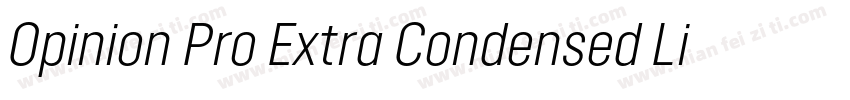 Opinion Pro Extra Condensed Light字体转换